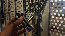 המנעול בתחנת המשטרה, צילום: דוברות המשטרה